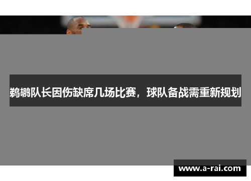 鹈鹕队长因伤缺席几场比赛，球队备战需重新规划
